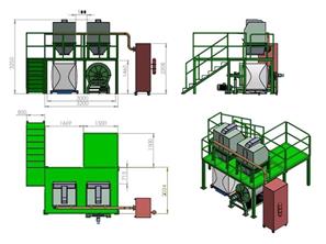 C Type Double De-Canning Unit With Platform