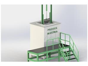 U Type Single De-Canning Unit With Platform